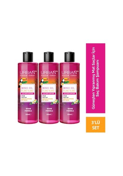 Monoi Oil & Ylang Ylang Saç Bakım Şampuanı 350 Ml X3