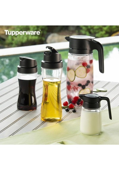 Tupperware Royal Sosluk Ve Yağdanlık Siyah 350ml Diğer