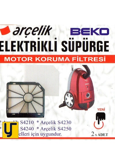 Arçelik Uyumlu S4210, S4230, S4240, S4250 Süpürge Motor Koruma Filtresi