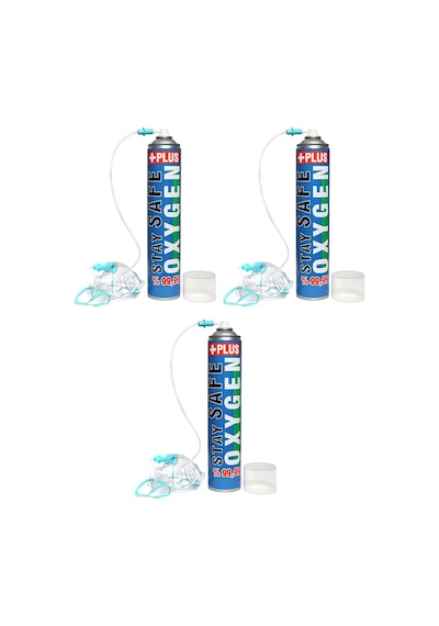 Stay Safe Oksijen Plus Oksijen Tüpü 3 x 165 G