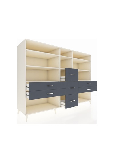 Kronos Dolap 8 Raflı 7 Çekmeceli 220x59x163 Aytaşı-aytaşı/antras Aytaşı-aytaşı/antrasit Kronos Dolap 8 Raflı 7 Çekmeceli 220x59x163 Aytaşı-aytaşı/antras Aytaşı-aytaşı/antrasit