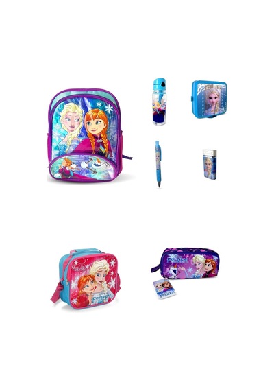 Frozen Orjinal Lisanslı Ilokul Çantası 7 Parça Set Çok Renkli