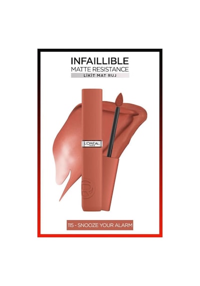 L'Oréal Paris Telescopic Lift Maskara + Infaillible Matte Resistance Likit Mat Ruj 115 Snooze Your Alarm