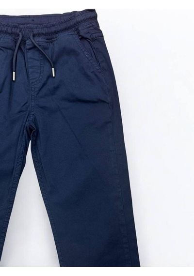 Nanica Kids Erkek Çocuk Yumuşak Dokulu Beli Lastikli Gabardin Pantolon-15125 Lacivert