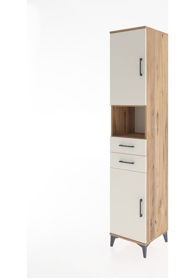 Hyperion Dolap 4 Raflı 2 Çekmeceli 2 Kapaklı 44x44x221 Çam-aytaşı Atlas Çam