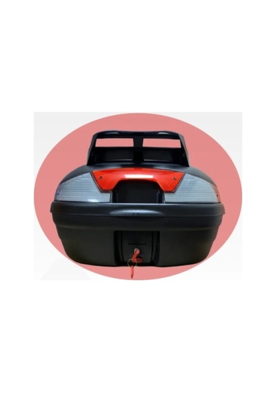 Arwic 46 Lt Sırt Dayamalı Cv46 Motosiklet Çantası Siyah Topcase