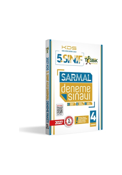 2027 5.Sınıf Yeni Sistem KDS SARMAL Deneme Paketi 4lü Türkiye Geneli D.Çözümlü Hızlı Tosbik Yayı