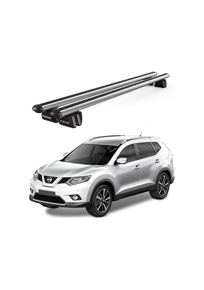 Pençe Nissan X-trail Ara Atkı 2014-2020 Uyumlu Gri Ara Atkı Port Bagaj Tavan Barı
