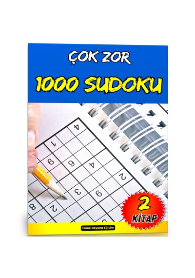 Çok Zor Sudoku Kitap Seti 1000 Sudoku 2 Kitap