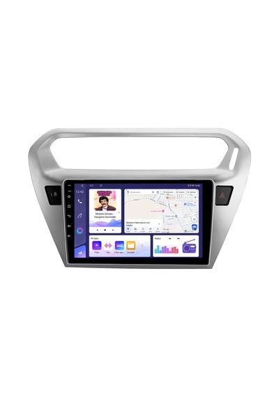 Citroen C-elysee 2012-2024 Android Multimedya Carplay Android Auto Navigasyon 6gb Ram 64gb 9"