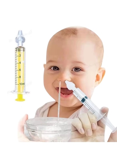 Lunaev Yeniden Kullanılabilir - Manuel Burun Temizleyici 10 Ml Kapasiteli Burun Açıcı Şırınga