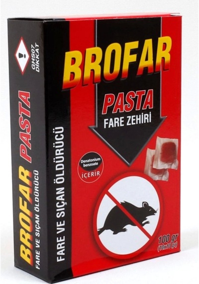 Brofar Pasta Şeklinde Fare Zehiri 2 x 100 G