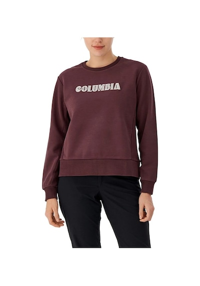 Columbia Csc W Columbia Embroidery Crewneck Kadın Sweatshirt Cs0384 Bordo