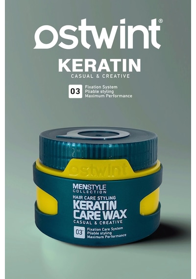Ostwint Menstyle Collection 03 Saç Şekillendirici Keratin Care Wax 150 ML