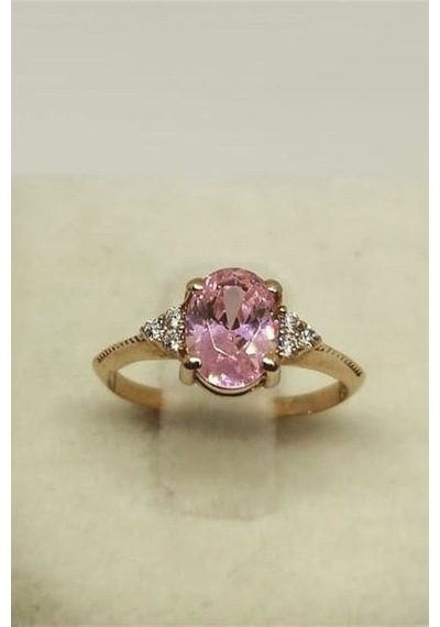 Pembe Kuvars Evlilik Teklif Yüzük - Ak761