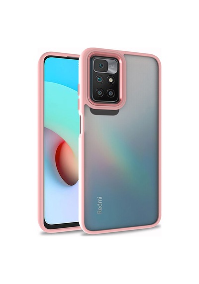 Zore Redmi 10 Kılıf Nvth Flora Kapak - Rose Gold