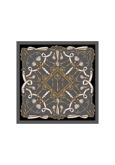 Sisley Flora Bandana/fular -2015-47 47 Antrasit