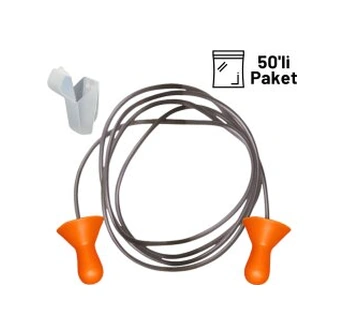 Starline 2706-c Plastik İpli Kulak Tıkacı Kutulu 21db - 50li Paket