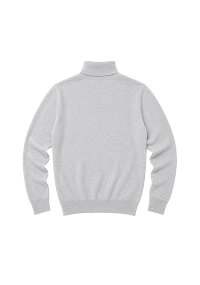 Battalmoda Erkek Büyük Beden Gri Tam Balıkçı Triko Kazak 3xl-4xl-5xl-6xl