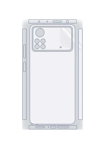 Poco X4 Pro 5g Uyumlu Fullbody Arka Kaplama Hidrojel Koruyucu Film