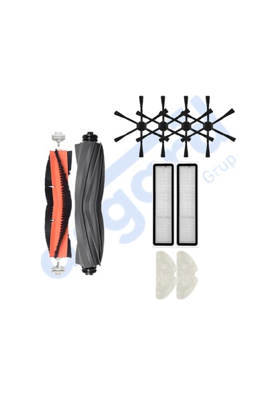 Dreame D10s, D10s Pro, D9 Max Gen 2 Uyumlu 2 Ana Fırça 4 Yan Fırça 2 Filtre 2 Mop Pkt-iasgf0000962