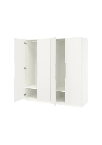 Ikea Beyaz Fonksiyonel Kapaklı Gardırop Beyaz-kırık Beyaz