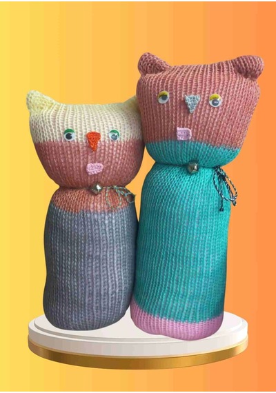 Tıkırık Örgü Yastık Uyku Ve Oyun Arkadaşı Çikito&gümüş - 35 Cm-45 Cm Diğer