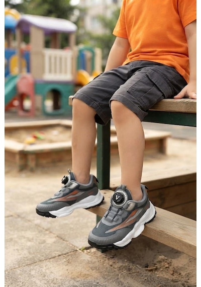 Vicco Tora Füme Anatomik Akıllı Bağcıklı Sneaker Erkek Çocuk Ayakkabı 346.f26k.137