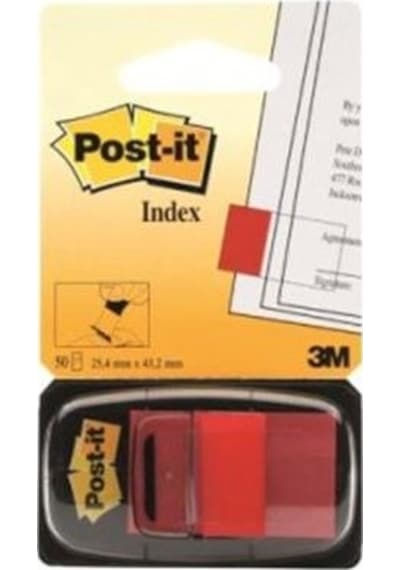 3M 680-1 Index Postit Kırmızı 50 Yp.