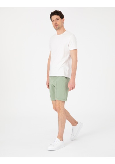 Pierre Cardin Açık Haki Regular Fit Örme Şort 50310567-vr183