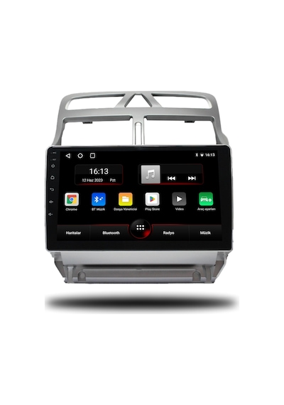 Oskodi Peugeot 307 Android Carplay Multimedya 2001-2008 4gb Ram + 64gb Hafıza