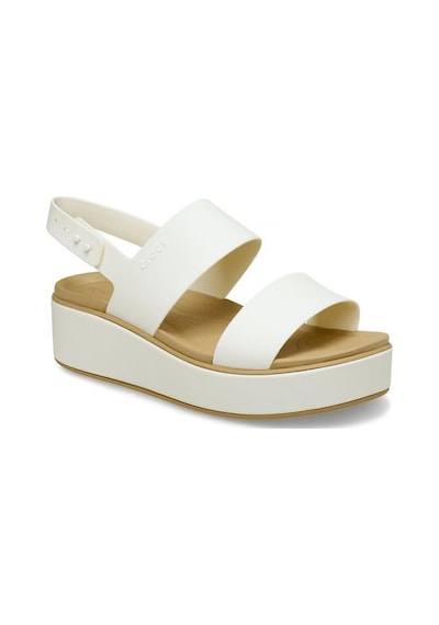 Crocs 211802-00o Brooklyn Matte Wrap Low Wedge Kadın Sandalet Beyaz