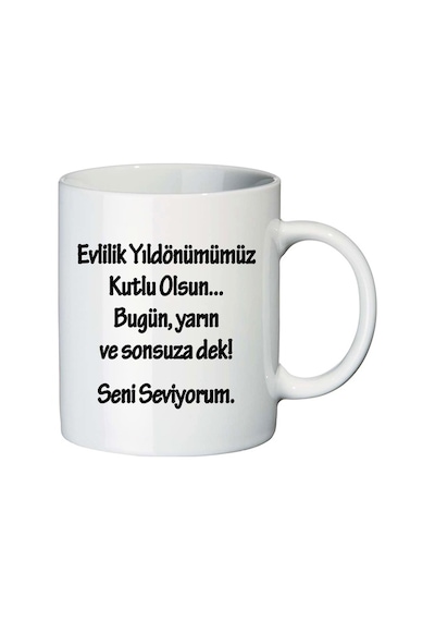 Evlilik Yıldönümü Hediyesi Isimli Ve Tarihli Kupa Bardak