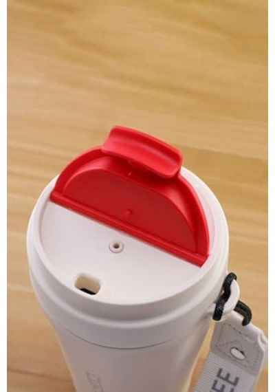Komple 304 L Çelik Beyaz 410 Ml Kahve El Termos Mug Cin398by Diğer
