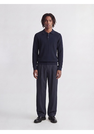 Jack & Jones Jprblurıley Knıt Polo Ls Lacivert