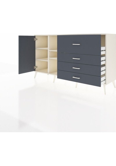 Kronos Konsol 4 Raflı 4 Çekmeceli Tek Kapaklı 176x59x99 Aytaşı-a Aytaşı-antrasit Kronos Konsol 4 Raflı 4 Çekmeceli Tek Kapaklı 176x59x99 Aytaşı-a Aytaşı-antrasit