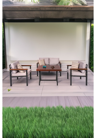 Neokas Bahce Mobilyası, Modern Balkon Mobilyası, Kafe Oturma Takımı, Teras Koltugu, 1+1+2+m Antrasit Neokas Bahce Mobilyası, Modern Balkon Mobilyası, Kafe Oturma Takımı, Teras Koltugu, 1+1+2+m Antrasit