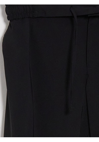 Lcw Vision Siyah Slim Fit Erkek Arkası Lastikli Pileli Pantolon