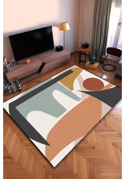 Bohem Yıkanabilir Kaymaz Taban Leke Tutmaz Salon Halısı Mutfak Halısı Ve Yolluk Bhmcrpt0023