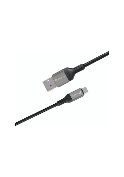 Priente PD40CA 40W Örgülü Type-c To Usb-a Hızlı Data Şarj Kablosu 1.5 M