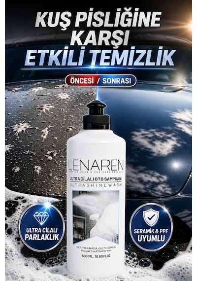 Ultra Shinewash Ultra Cilalı Oto Şampuanı 500 Ml Seramik & Ppf Uyumlu