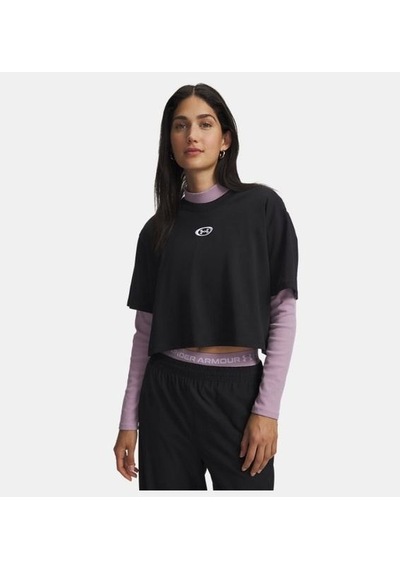 Under Armour Ua W Center Lt Ss Kadın T-shirt 6015217-001 Siyah