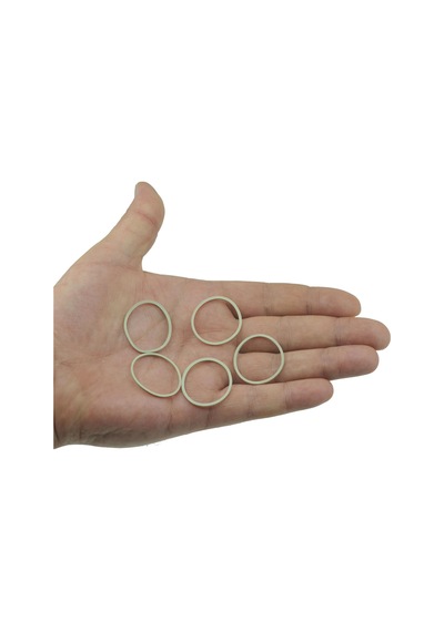 Ekoset 40mm Beyaz Kauçuk Paket Ambalaj Lastiği 5.000 Adet