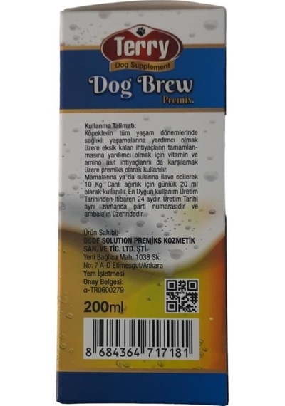 Terry Dog Brew Alkolsüz Anne Sütü Arttırıcı 200 ML