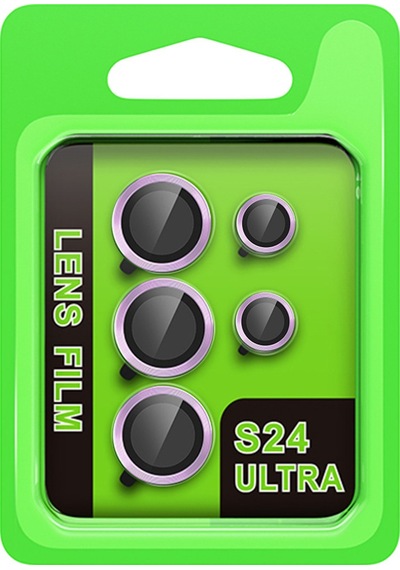 Galaxy Uyumlu S24 Ultra Raze Metal Kamera Lens - Mor