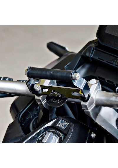 Üçel Telefon Tutucu Ve Navigasyon Aparatı - Honda Adv 350 Siyah