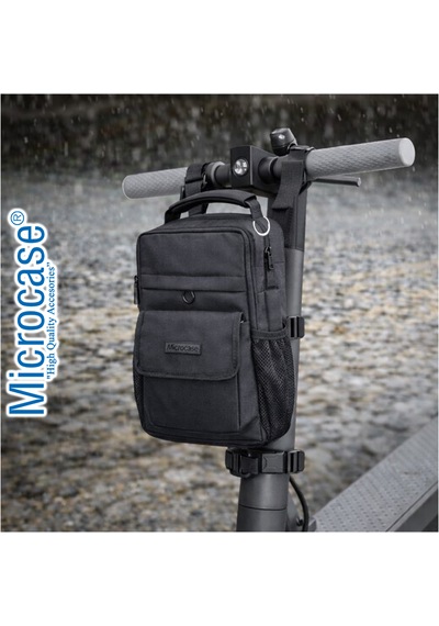 Microcase Scooter Bisiklet Motosiklet Çantası 20x30 Cm Al5536 Siyah