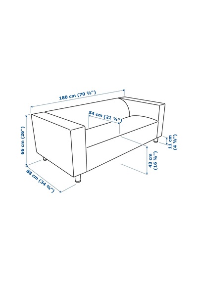 Ikea Sarı Konforlu Kanepe - 2'li Kanepe