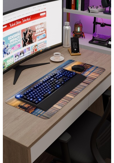 San Francisco Kaliforniya Abd 2 V2 70x30 Xl Gaming Kauçuk Kaymaz Taban Mouse Pad Fare Altlığı