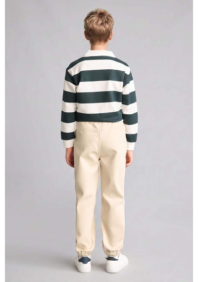 Defacto New Regular Fıt Apaş Yaka Yeşil Sweatshirt Erkek Çocuk H7130a826augn536 Yeşil-gn536